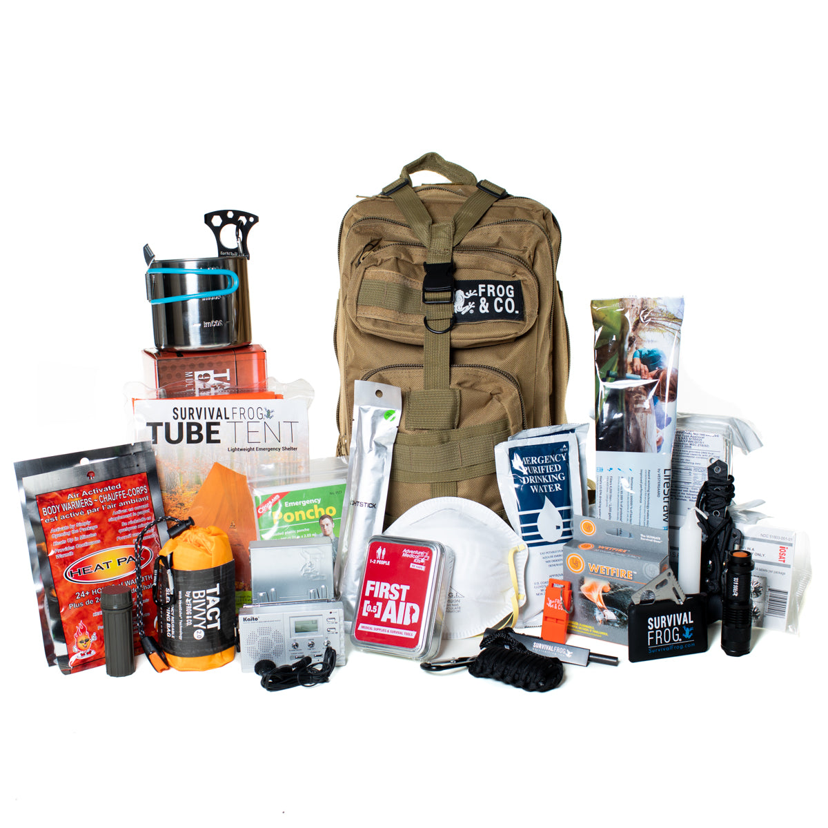 Emergency Zone 2-Person Urban Survival Bug-Out Bag