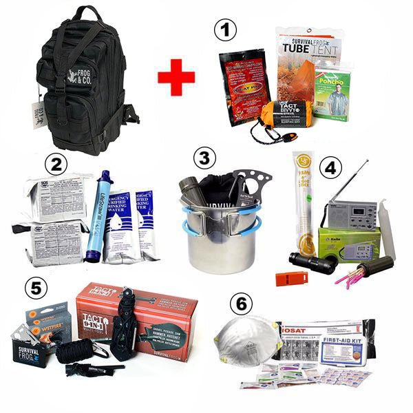 2 Person Ultimate Survival Co Emergency Bug out Bag Hurricane